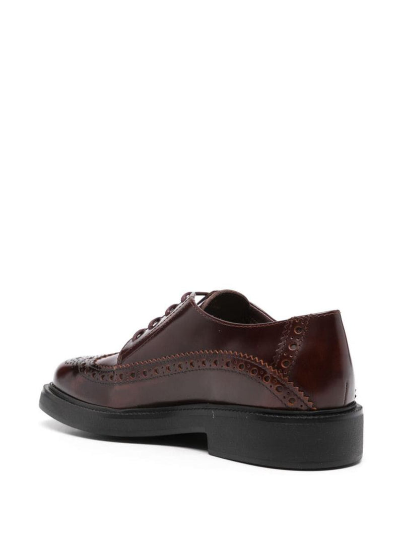 Tod'S Brogue Laced Tag Logo Shoes