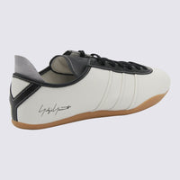 Y-3 Adidas Whte Leather Tokyo Sneakers
