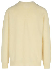 Jil Sander Ivory Virgin Wool Blend Sweater
