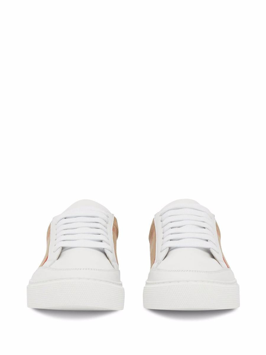 Burberry Check Leather Sneakers