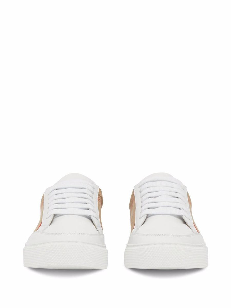 Burberry Check Leather Sneakers