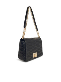 Furla Medium '1927' Black Leather Crossbody Bag