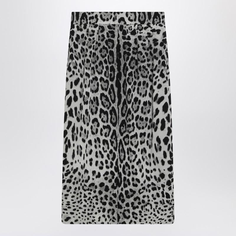 Dolce & Gabbana Leopard Print Pencil Skirt