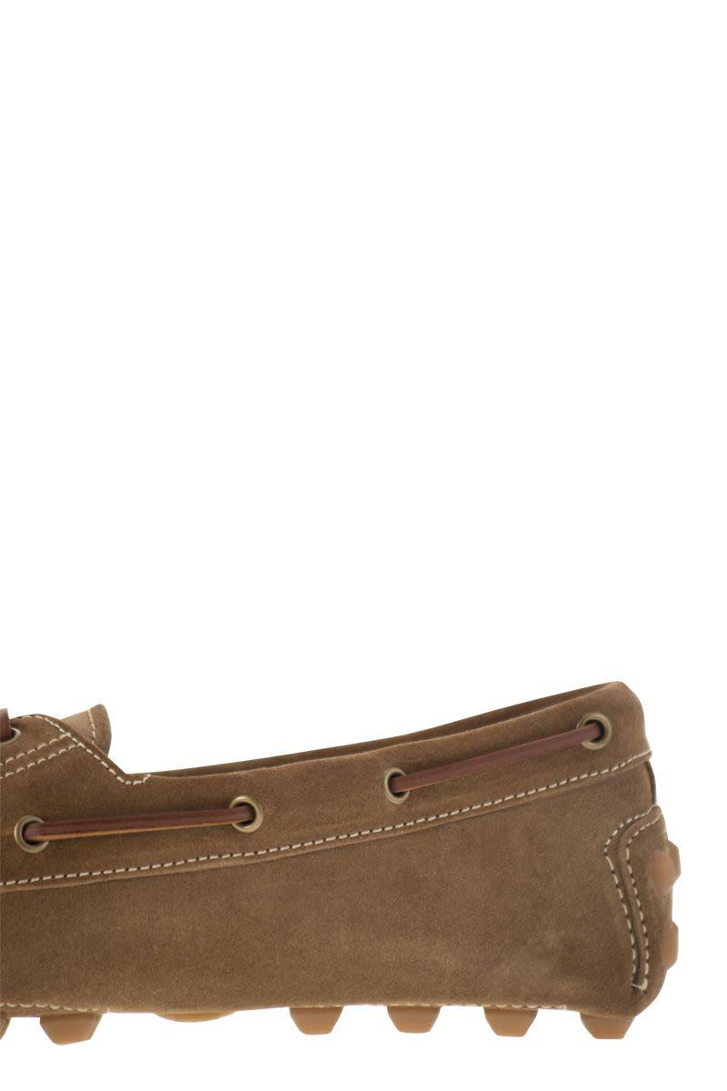 Tod'S Rubber Bubble Suede Boat