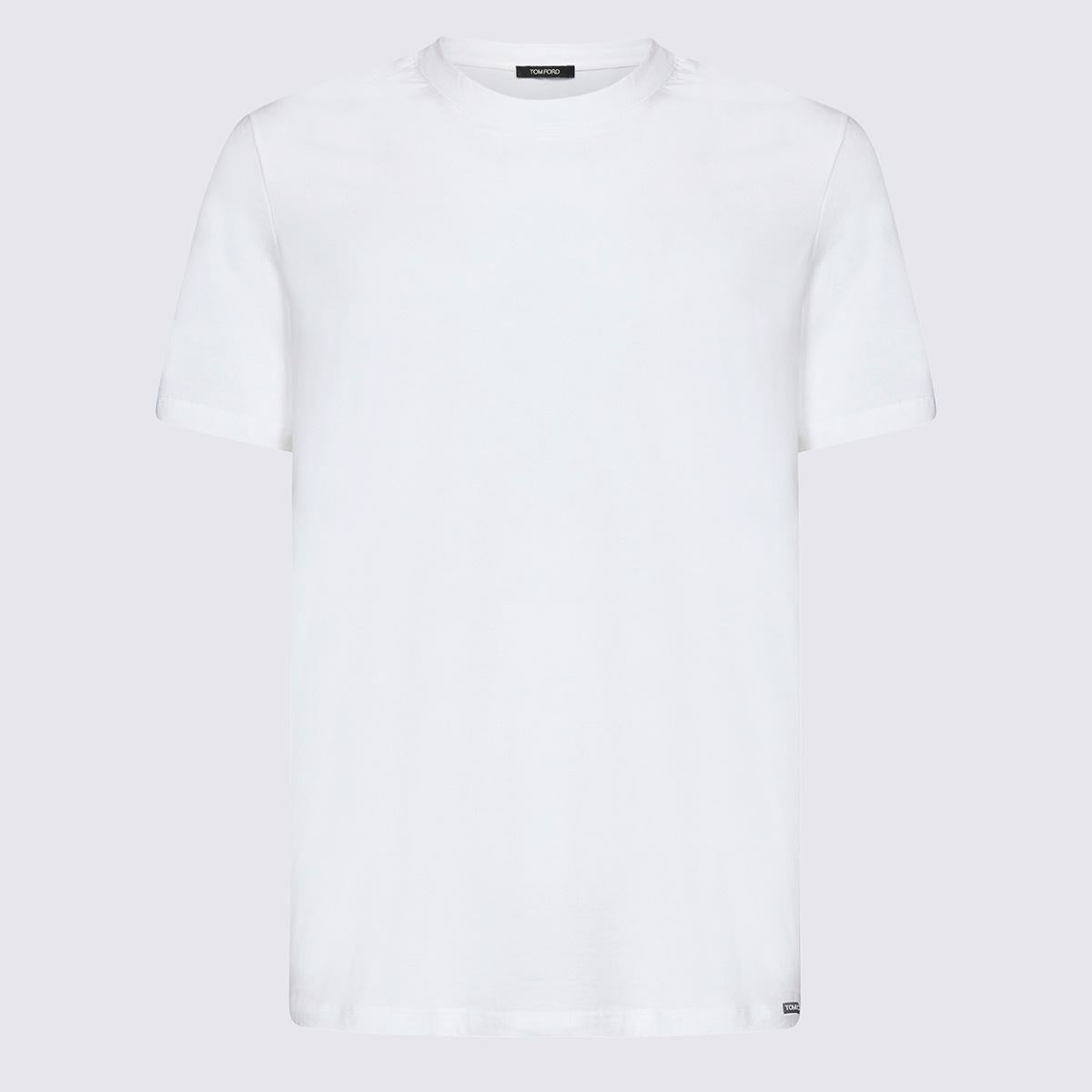 Tom Ford White Cotton T-Shirt