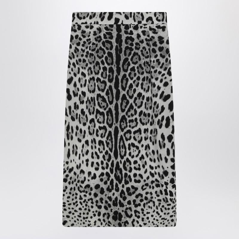 Dolce & Gabbana Leopard Print Pencil Skirt