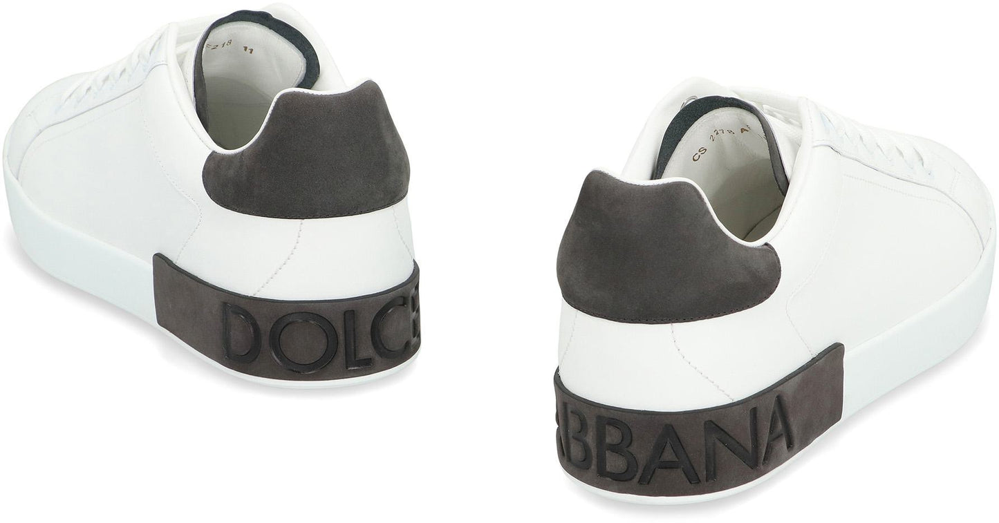 Dolce & Gabbana Leather Low-Top Sneakers