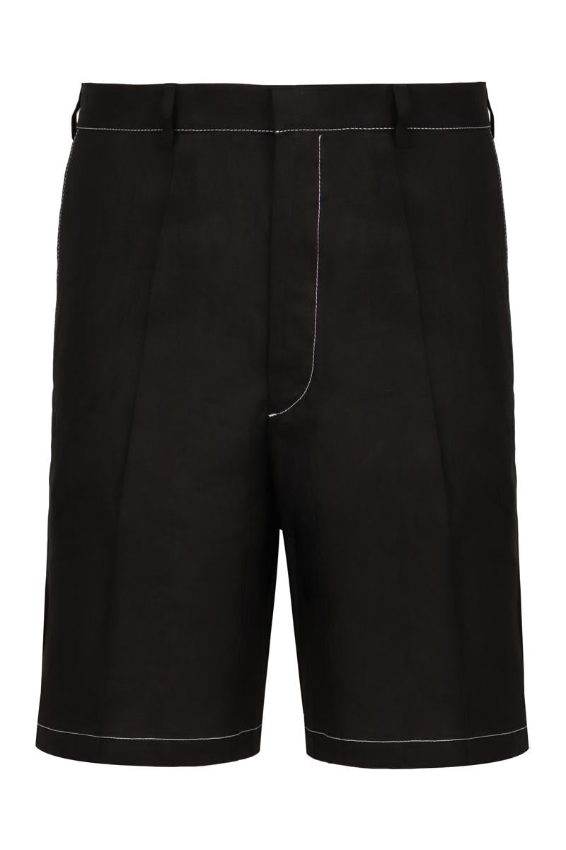 Prada Linen Bermuda-Shorts