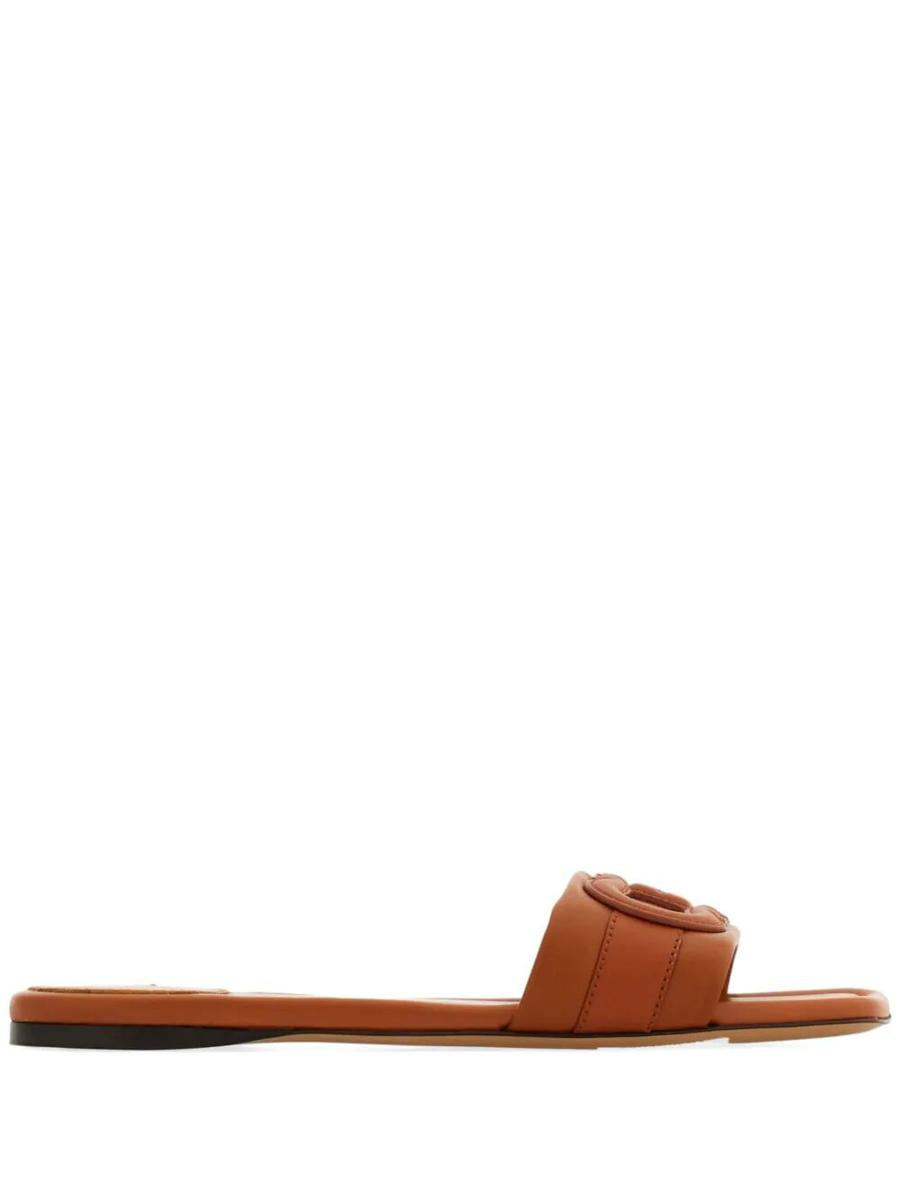 Salvatore Ferragamo Liss Leather Slides Shoes