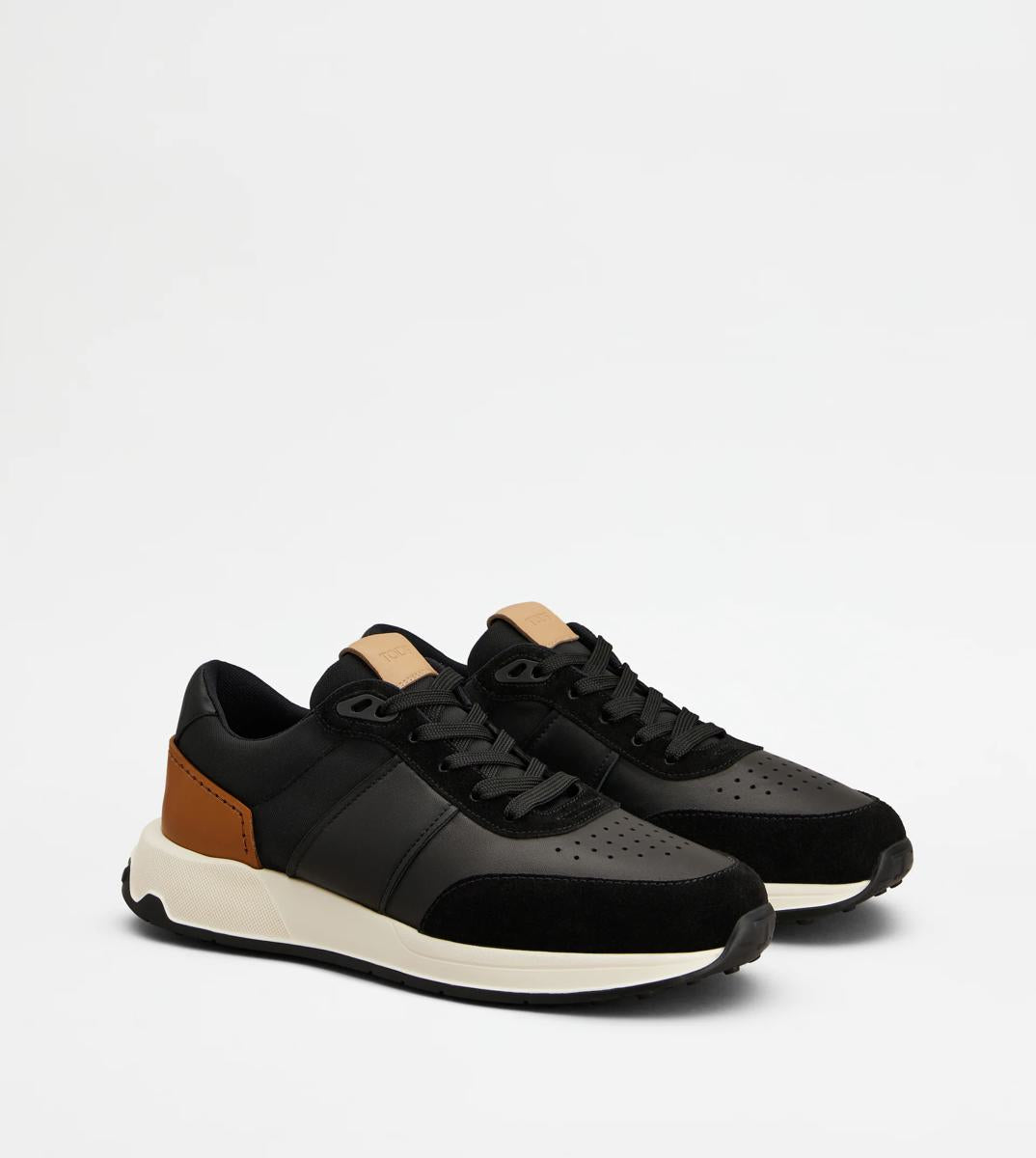 Tod'S Leather And Technical Fabric Sneakers
