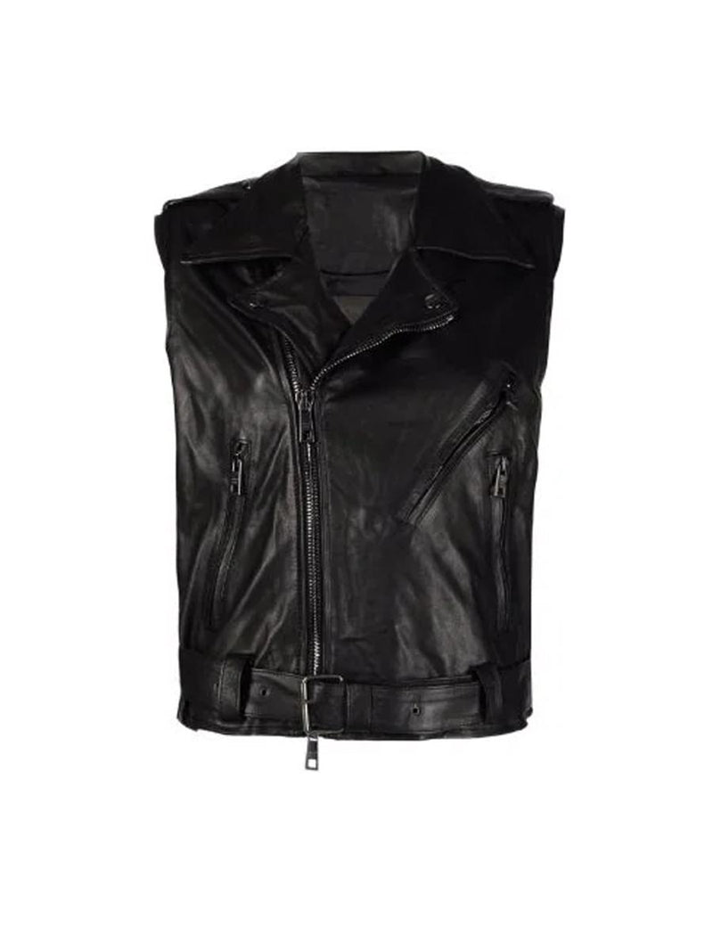 Giorgio Brato Long Leather Gilet Clothing