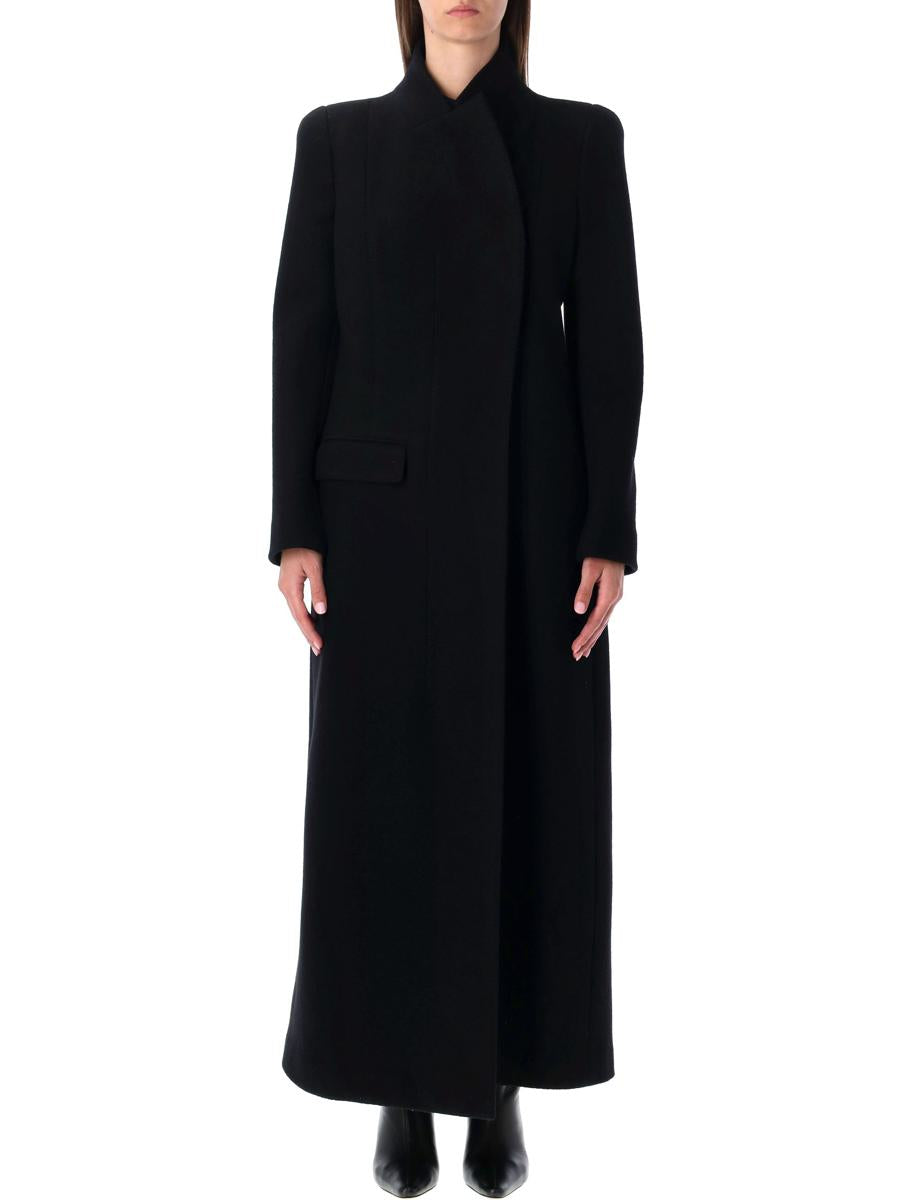 Tom Ford Long Wool Coat Blac