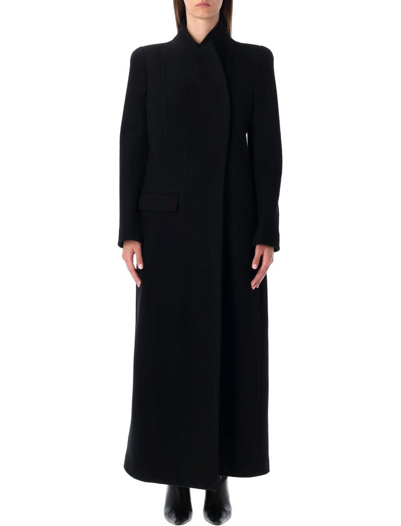 Tom Ford Long Wool Coat Blac