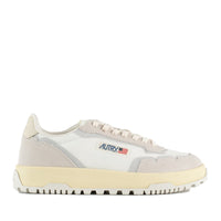Autry Marshmallow And White Mesh And Suede Wildpace Low Sneakers