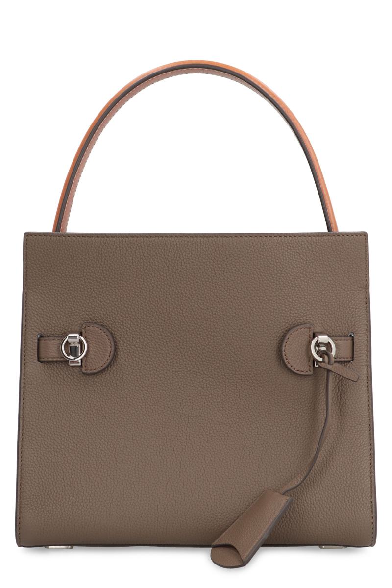 Tory Burch Double Lee Radziwill Leather Handbag