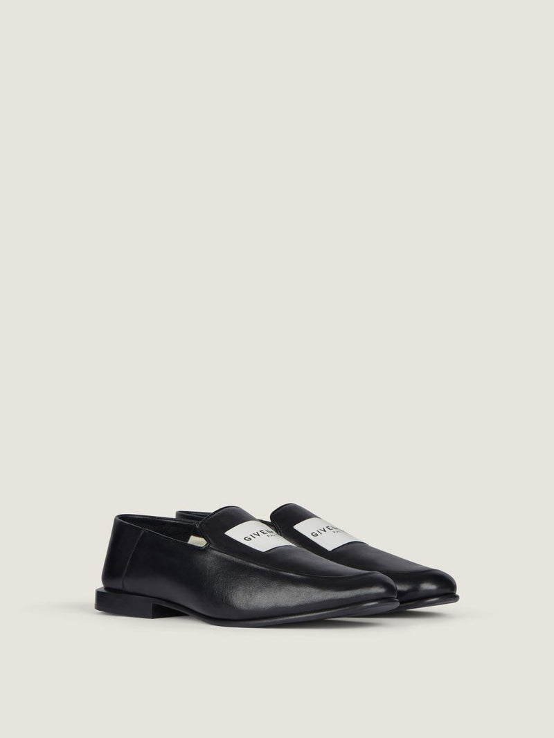Givenchy "Label" Leather Loafers