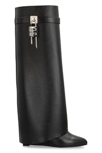 Givenchy Shark Lock Leather Boots
