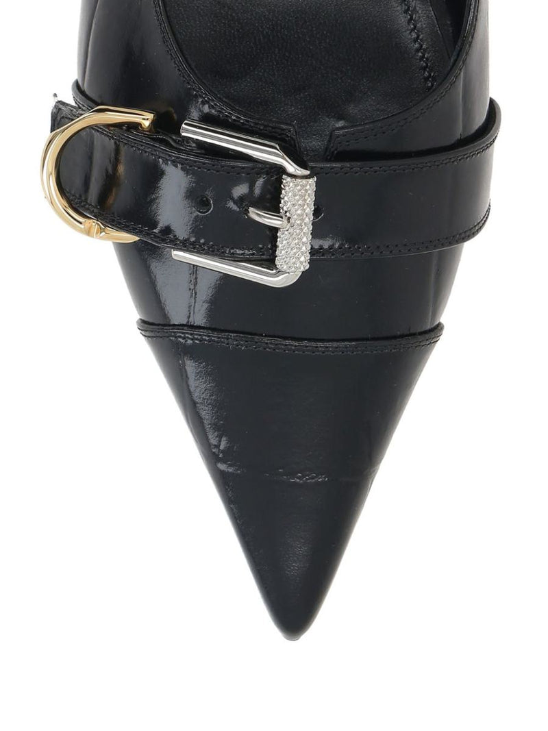 Givenchy Voyou Leather Slingback Ballets