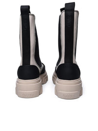 Ganni Beige Leather Ankle Boots