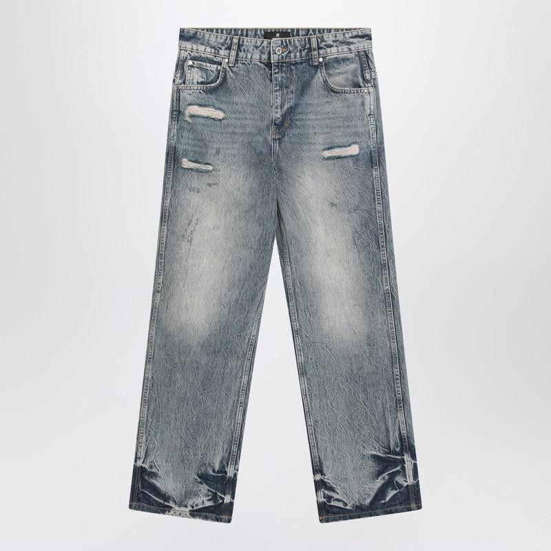 Represent Washed Jeans With Rips