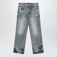 Represent Washed Jeans With Rips