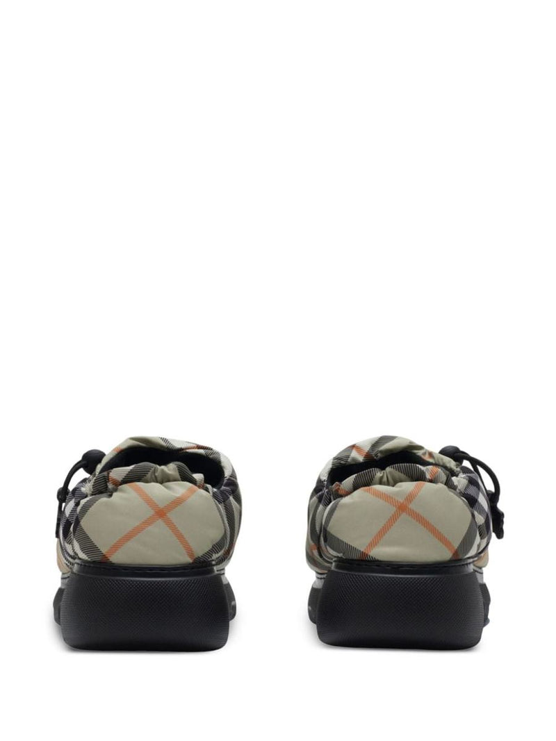 Burberry Check Pattern Pillow Mules