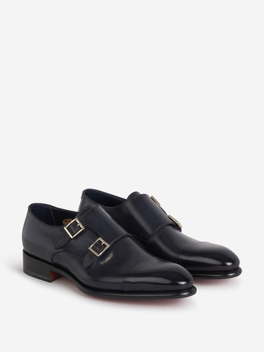 Santoni Double Buckle Shoes