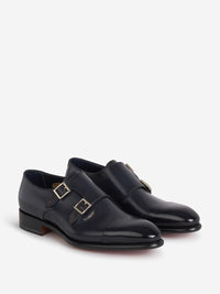 Santoni Double Buckle Shoes