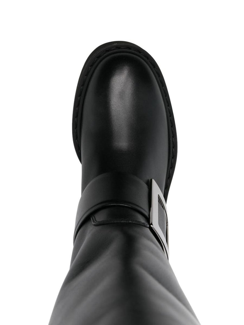 Roger Vivier Viv Rangers High Leather Boots