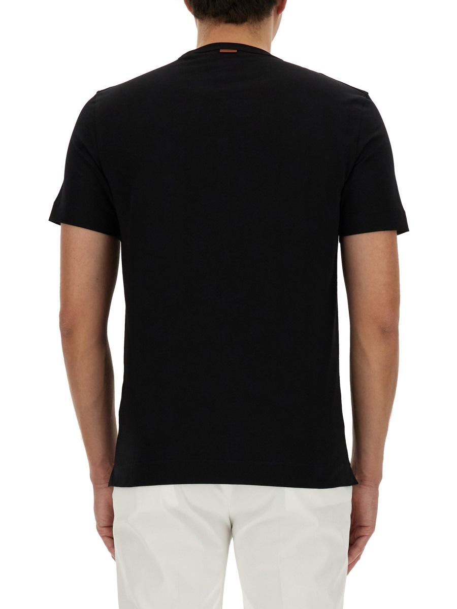 Zegna T-Shirt With Logo