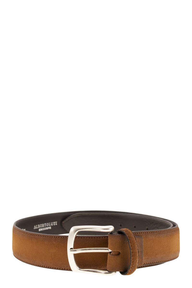 Alberto Luti Inverted Leather Belt