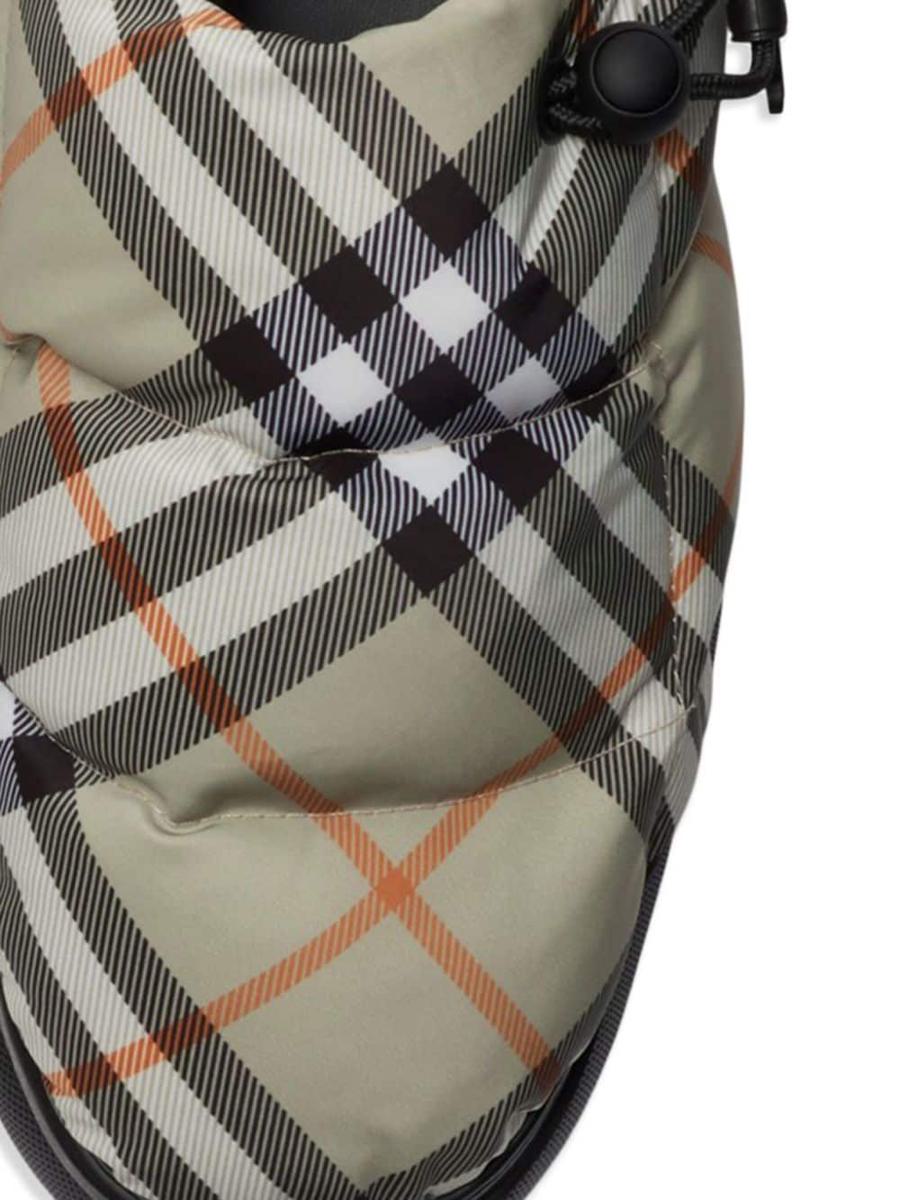 Burberry Check Pattern Pillow Mules