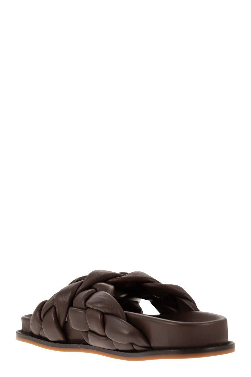 Fabiana Filippi Braided Leather Fussbett Sandal