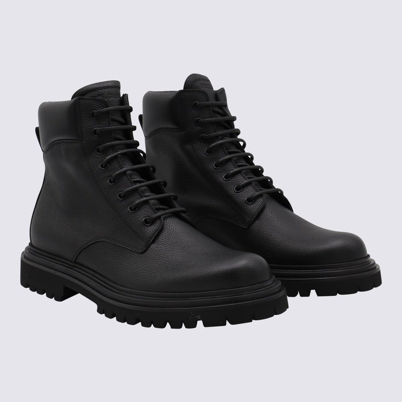 Dolce & Gabbana Black Leather Boots
