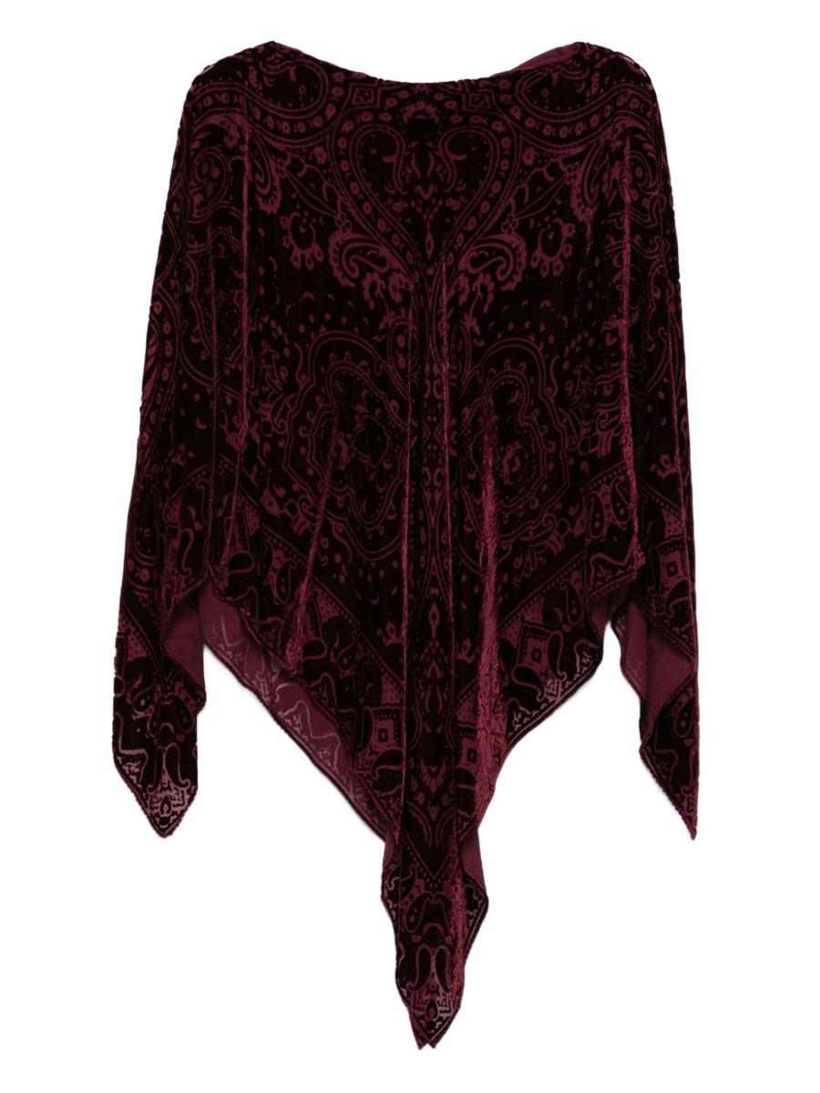 Etro Paisley Print Poncho