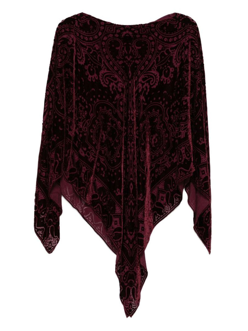 Etro Paisley Print Poncho