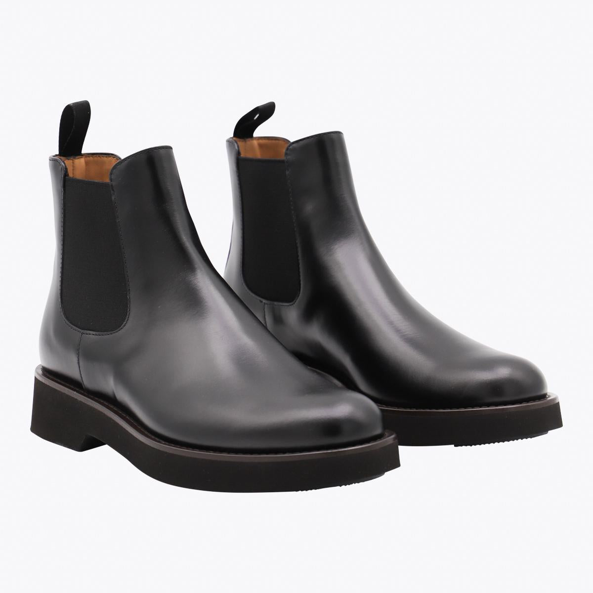 Church'S Black Leather Monmouth Boots