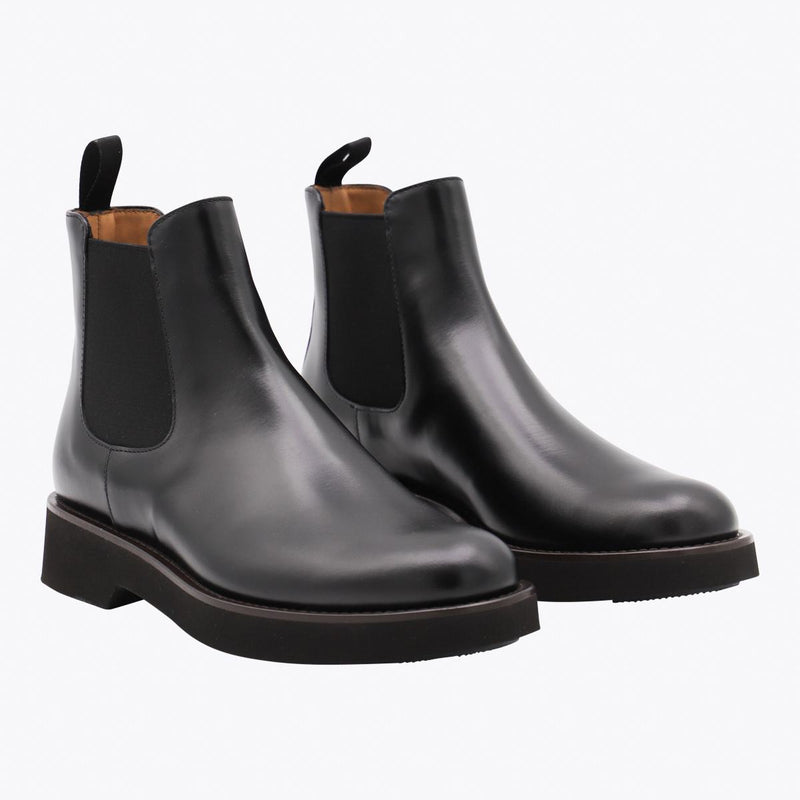 Church'S Black Leather Monmouth Boots