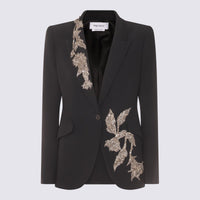 Alexander McQueen Black Viscose Blazer