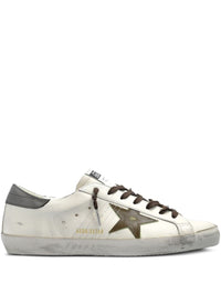 Golden Goose 'Super-Star' Sneakers In White And Grey