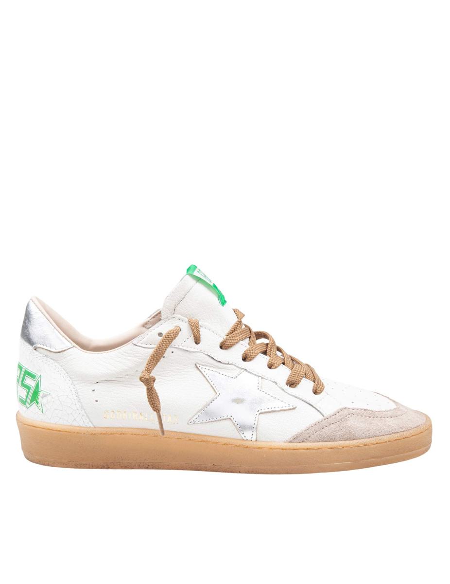 Golden Goose Ball Star Sneakers In Leather And Suede
