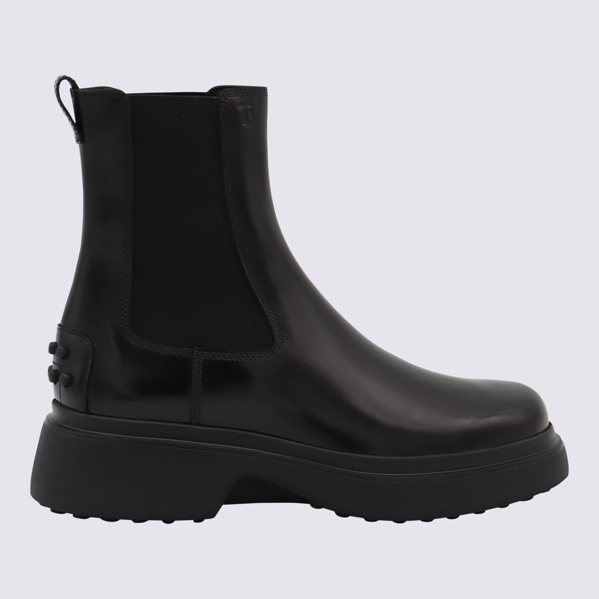 Tod'S Black Leather Boots