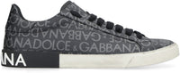 Dolce & Gabbana Portofino Leather And Fabric Low-Top Sneakers