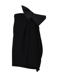 Mini Black Dress With Bow