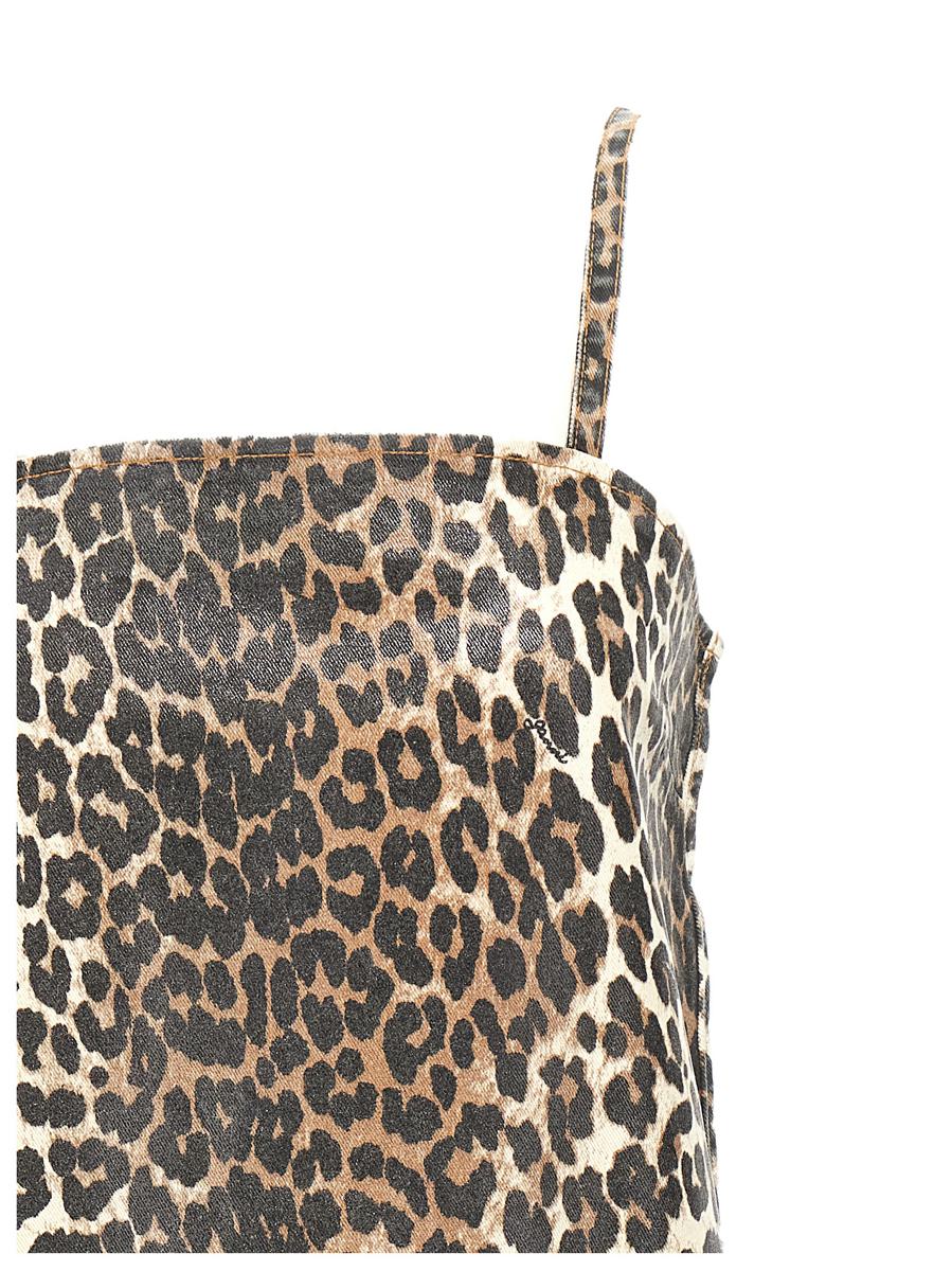 Ganni Leopard Mini Dress