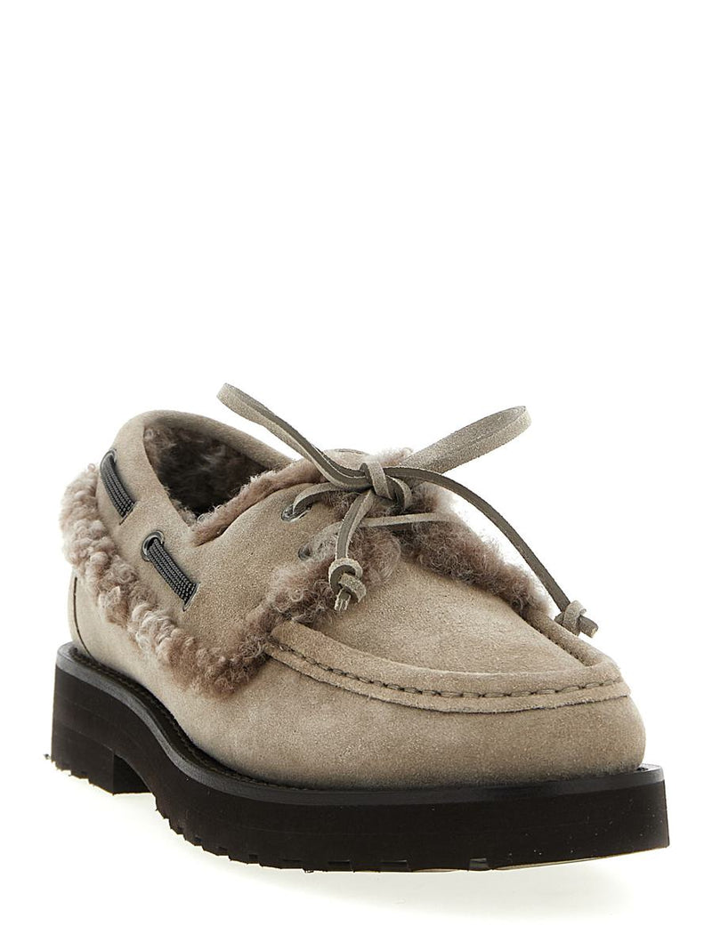 Brunello Cucinelli 'Precious Insert' Boat Shoe