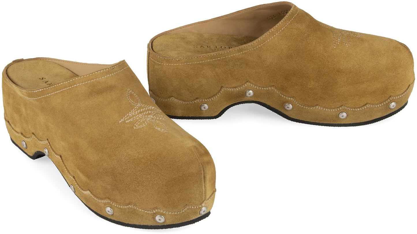 Sartore Suede Mules