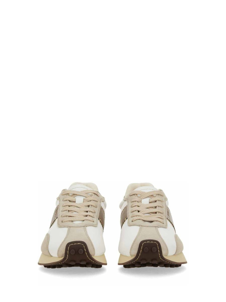 Tod'S Leather And Fabric Sneaker