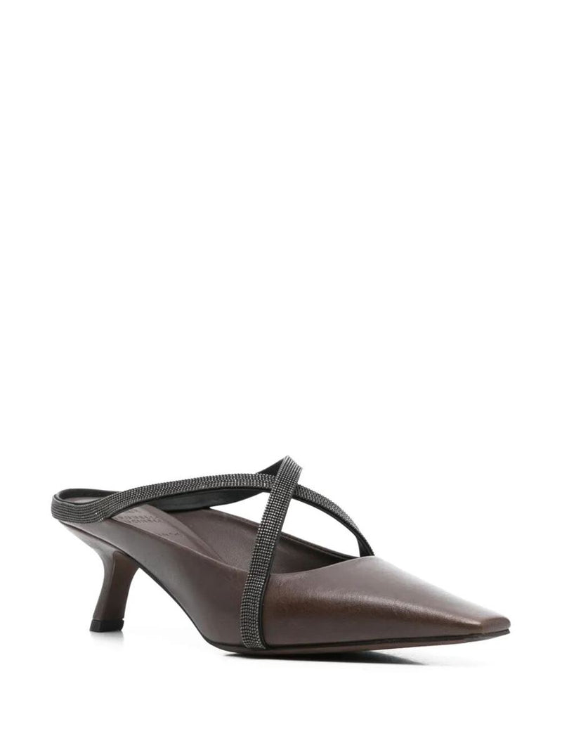 Brunello Cucinelli Square Pointed Sandals Shoes