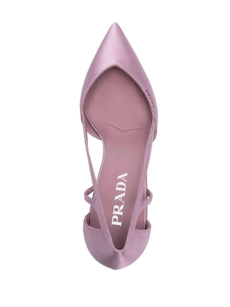 Prada Satin Cut-Out Pumps